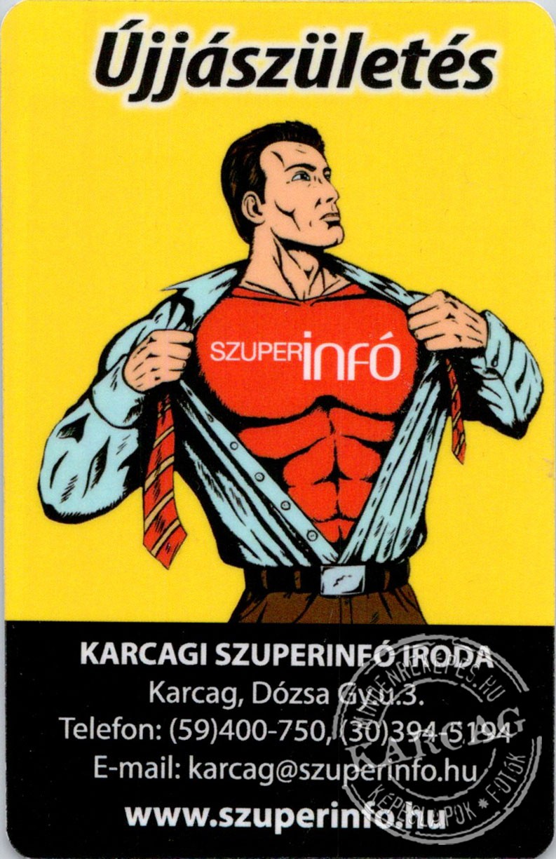 Szuperinfó - kártyanaptár 2013/1