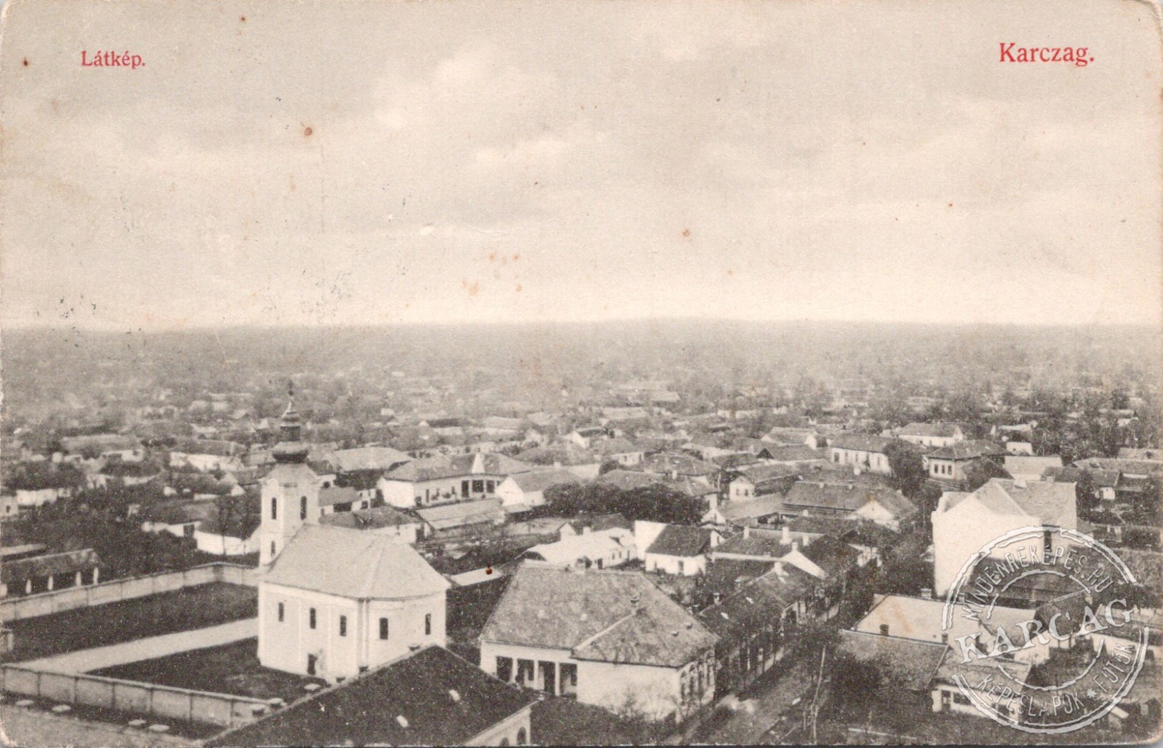 Látkép. Karczag.