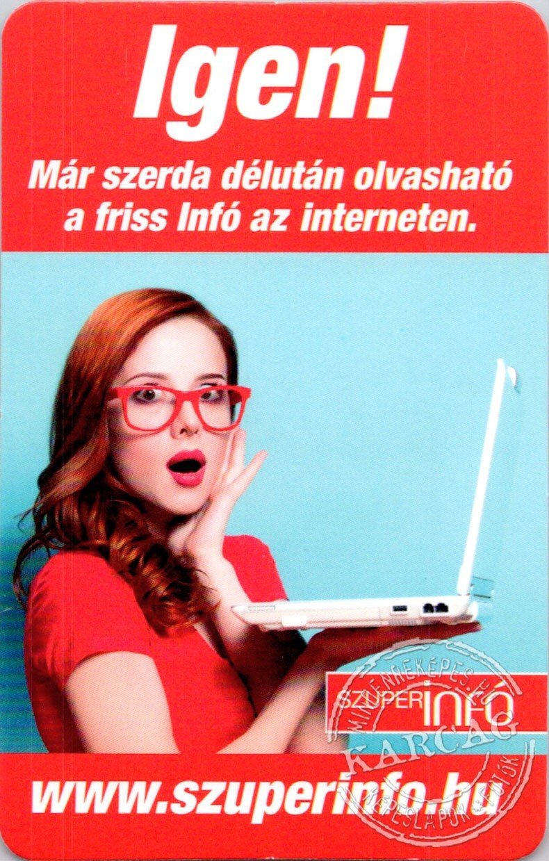 Szuperinfó - kártyanaptár 2019